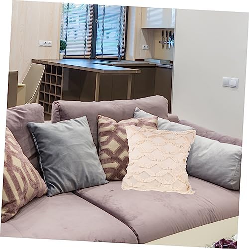 JEWEDECO Plush Throw Pillow Cover for Sofa and Home