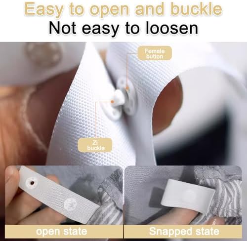 16 Piece Duvet Ties with Reusable Clips and Accessories