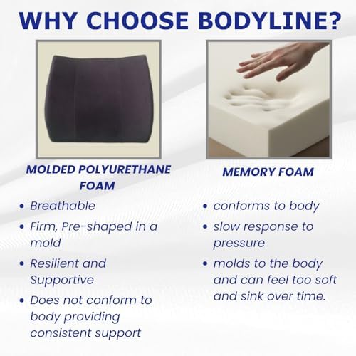 Bodyline Back-Huggar Lumbar Cushion Black