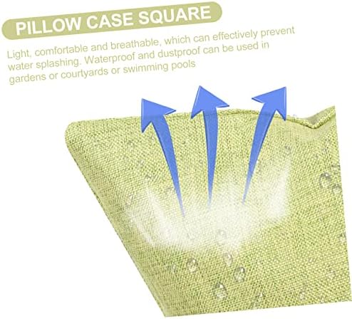 WESIEVYA Waterproof Throw Pillow Cover for Outdoor and Home Use