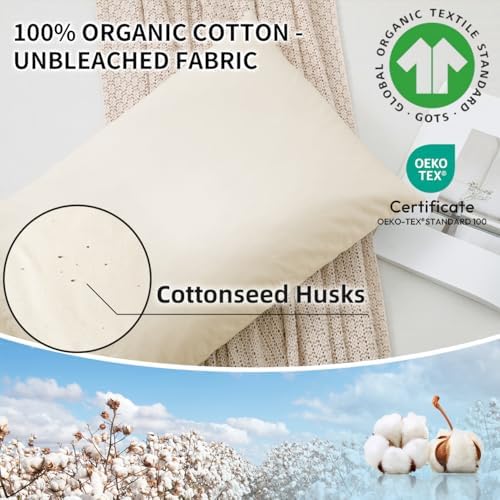 LOFE Organic Buckwheat Pillow - 11x16 KidsTravel Size