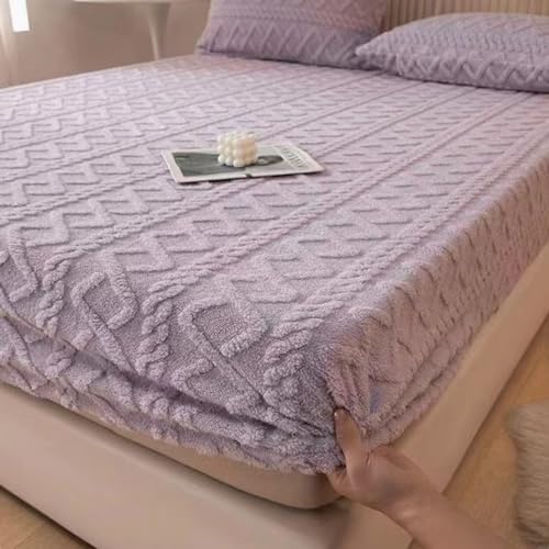 Lyvara Luxury Velvet Mattress Cover Queen Size
