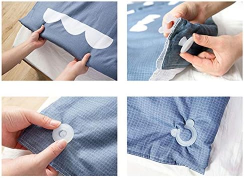 Teensery 16 Sets Duvet Corner Clips Holders