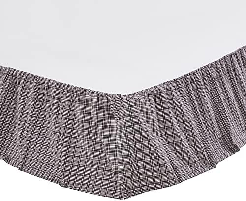 VHC Brands Florette Twin Bed Skirt Brown 39x76