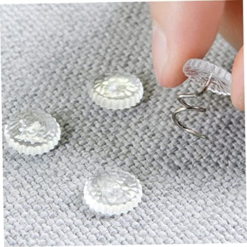 Cabilock 150Pcs Spiral Push Pins for Bed Skirts and Upholstery