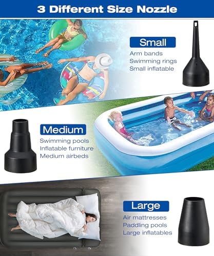 MAXEVER Electric Air Pump for Pool Inflatables - 110V120V