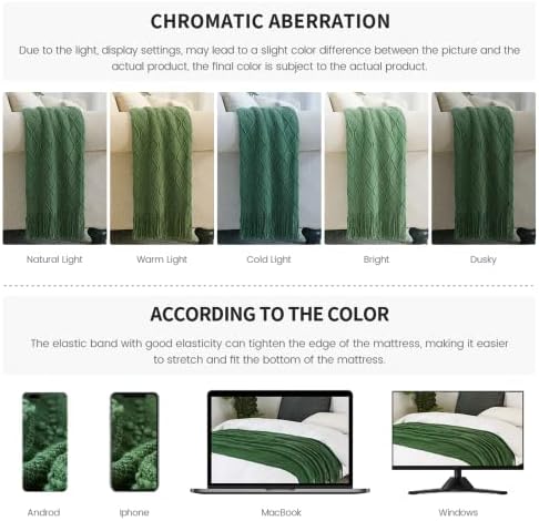 BOURINA Green Throw Blanket 50x60 Inches 1