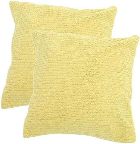 2pcs2 Soft Square Throw Pillow Covers for Sofa