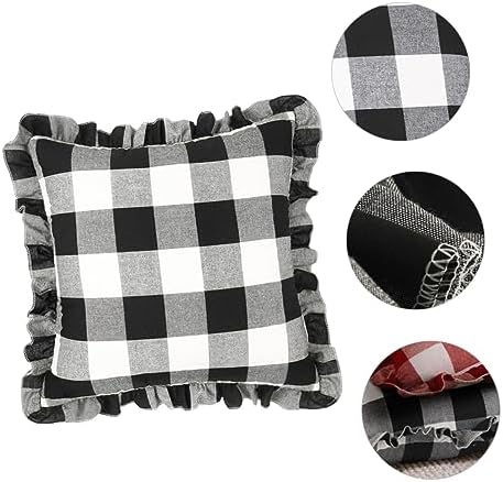 ETHZZLE Checkered Pillow Cover for Sofa Bed