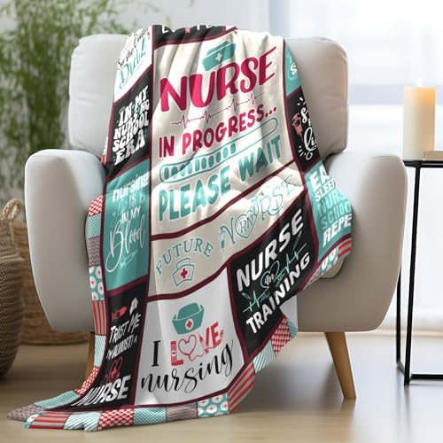 Nursing Student Throw Blanket 60x50 Nurse Appreciation Gift