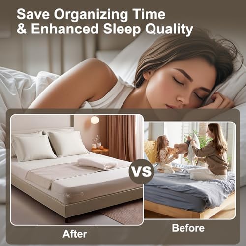 No-Slip Sheet Holder for Deep Mattresses - Universal Fit with Lock Strip
