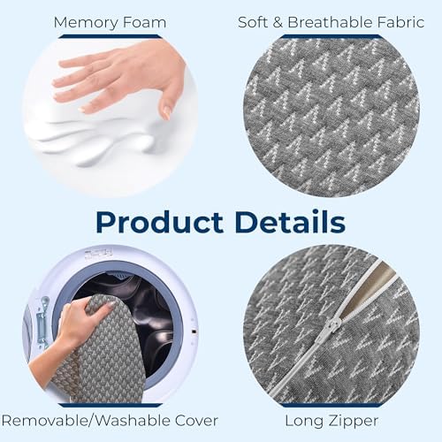 5 STARS UNITED Knee Pillow Memory Foam Back Sleep Support