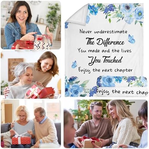 Okentiso Retirement Fleece Throw Blanket 50x60 1