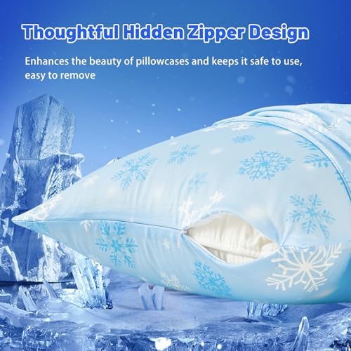 HCORA Cooling Body Pillow Case - Double-Sided Floral Design