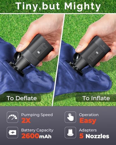 ETENWOLF AIR 3 Air Pump with 2600 mAh Battery LED Light