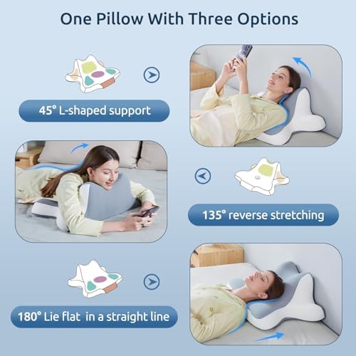 DONAMA Ergonomic Neck Pillow for Neck Pain Relief