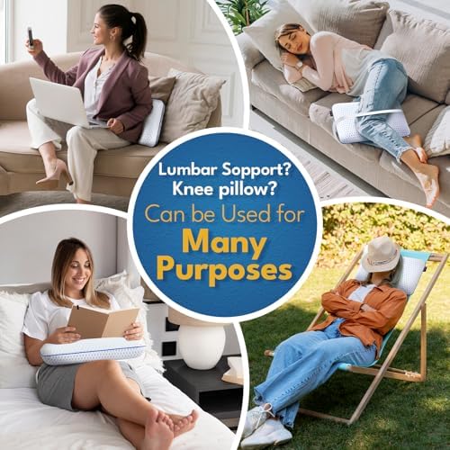 Fulocean Cooling Memory Foam Travel Pillow for Camping Airplanes and Kids