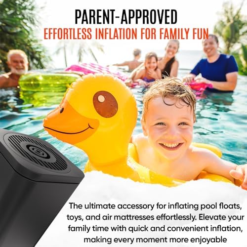 TIALLY Portable Air Pump - 2400mAH Rechargeable for Inflatables
