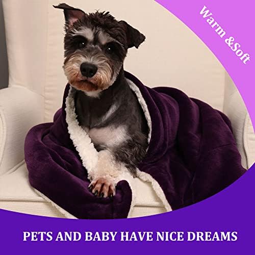 NANPIPER Baby Sherpa Throw Blanket - Soft Reversible 30x40 Inches