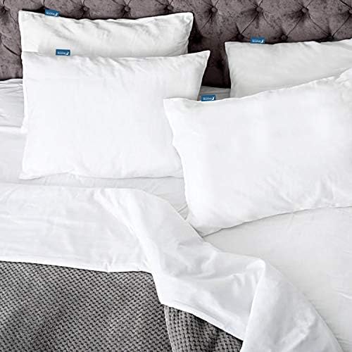 Moonsea Queen Pillow Protectors 4 Pack Waterproof 20x30 Inch
