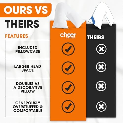 Cheer Collection V-Shaped Body Pillow for Side Sleepers and Pregnancy