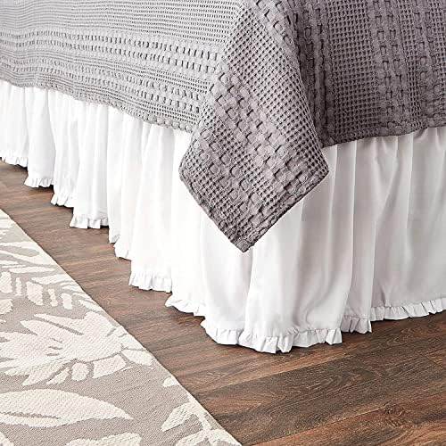 Greenland Home Sasha Bed Skirt White King