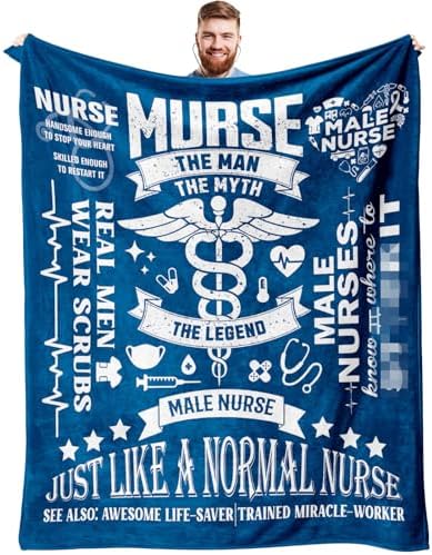 Male Nurse Gifts Blanket 60 x 50