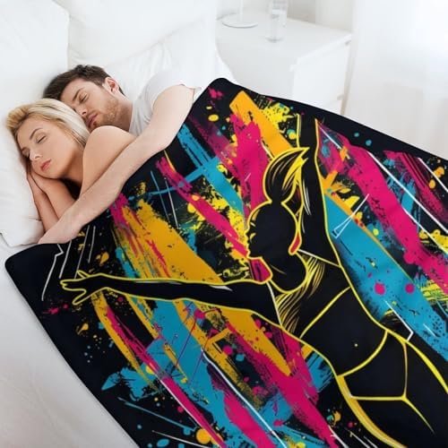 Begarm Gymnastics Throw Blanket for Girls and Kids 1