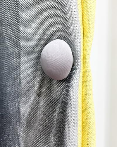 Xuduvay Duvet Clips 16 Sets with Mushroom Buttons and Soft Fabric Material Grey