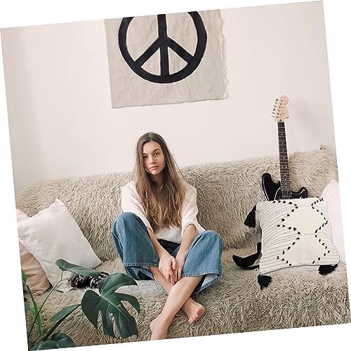Zerodeko Bohemian Geometric Cotton Pillow Cover with Tassels