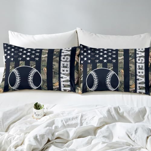 Castle Fairy Boys Baseball Fitted Sheet Set Twin Size