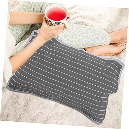 MERRYHAPY 2pcs Anti-Skid Pillowcase Protectors with Gray Stripe Design