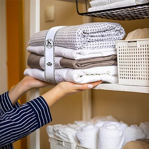 ZtohPyo 6-Piece Bed Sheet Organizer Bands with Labels