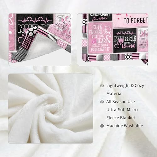 Nurse Gifts for Women Throw Blanket 60 x 50