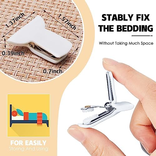 Patelai 36 Padded Comforter Clips for Duvet Covers