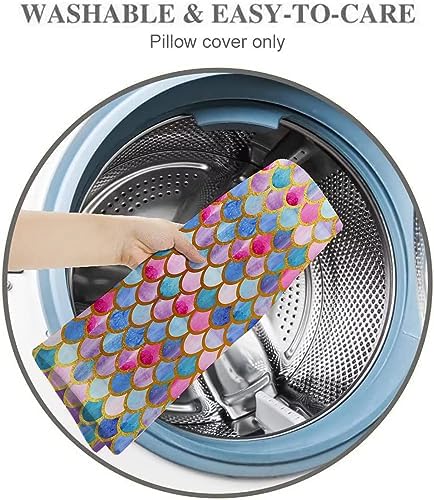 Blue Pink Body Pillow Cover with Zipper Decorative