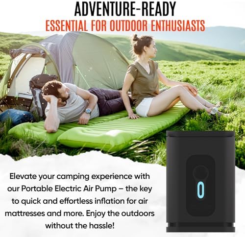 TIALLY Portable Air Pump - 2400mAH Rechargeable for Inflatables