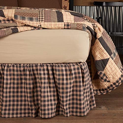 VHC Brands Americana Bingham Star Bed Skirt Twin