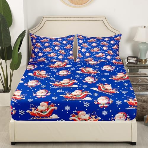 Castle Fairy Merry Christmas Twin Sheet Set