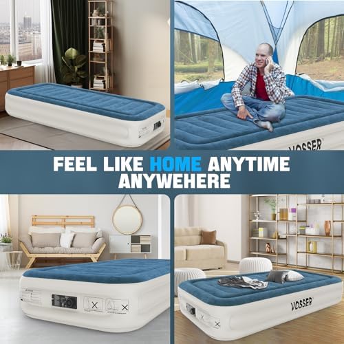 VOSSER Twin Air Mattress with Built-in Pump