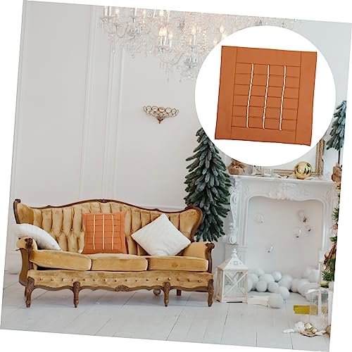 IMIKEYA Pu Leather Throw Pillow Cover - Simple Style Decor
