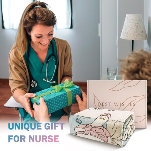 Thoughtful Nurse Gifts for Women Men - Soft Flannel Blanket
