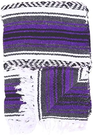 Del Mex Classic Woven Falsa Throw Blanket 70x50 Purple