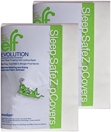 Evolon Pillow Protector 2 Pack Zippered Cover