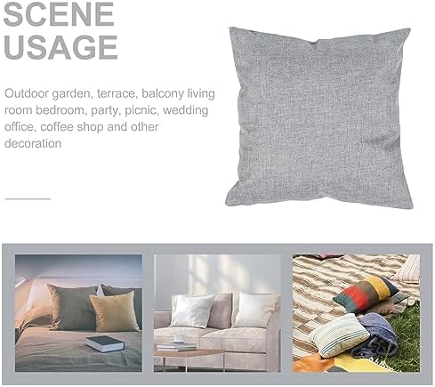 Amosfun 3PCS Linen Pillow Covers for Home Outdoor Use 1
