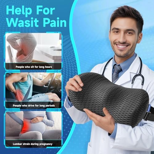 Niceeday Lumbar Support Pillow for Office Chair and Car