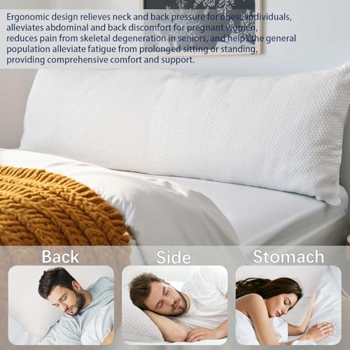Talatex Premium Latex Body Pillow with 3 Compartments