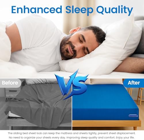 Omboos Bed Sheet Holders Set of 4 for All Sizes