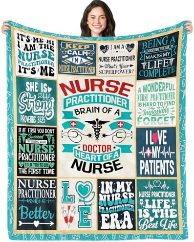 Cozy Nurse Practitioner Throw Blanket 50x60