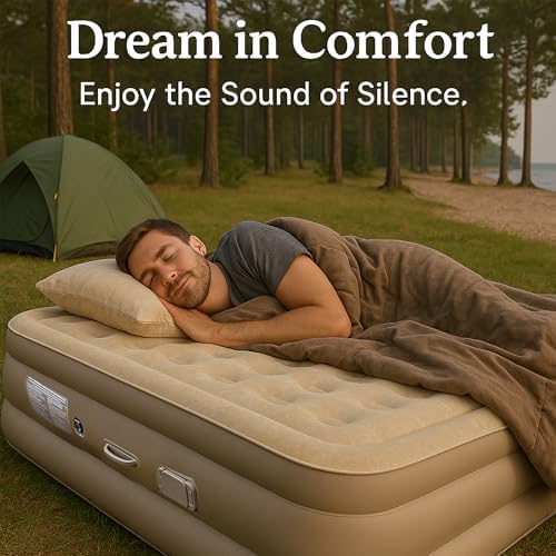Baiao Queen Air Mattress with Built-in Pump and Storage Bag 1